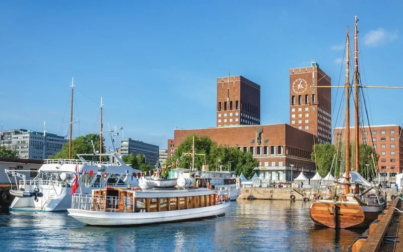 Bootsfahrt in Oslo im Hafen